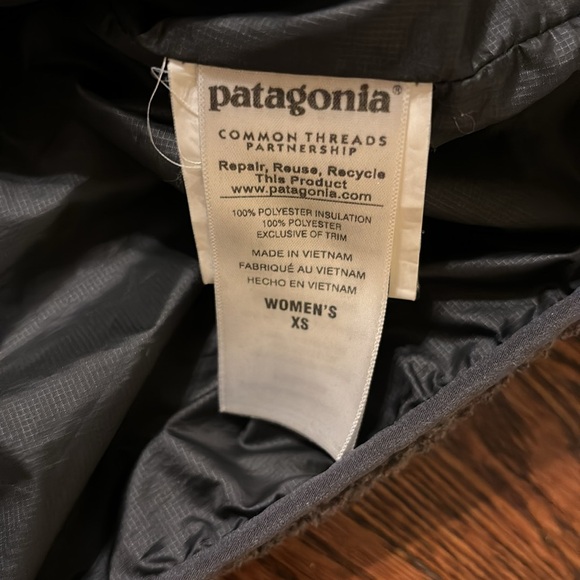 Patagonia Grey Retool Fleece Quilted Retro 1/4 Pullover - Picture 4 of 5